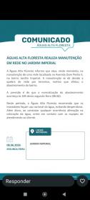 Águas Alta Floresta realiza manutenção em rede no Jardim Imperial